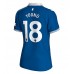 Everton Ashley Young #18 Voetbalkleding Thuisshirt Dames 2023-24 Korte Mouwen